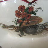 Sarreguemines earthenware gravy boat - OBERNAI