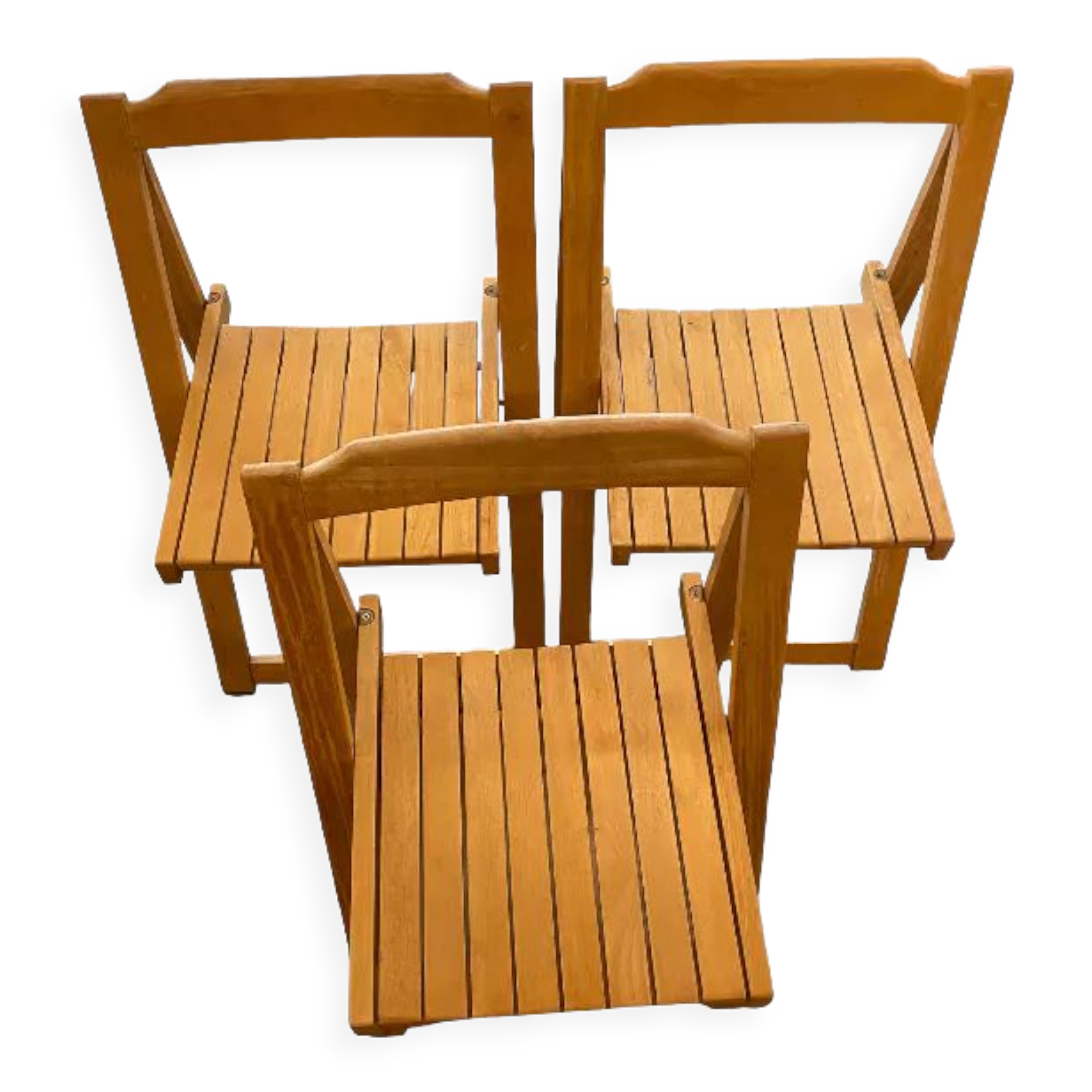 Chaise pliante en bois