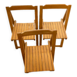 Chaise pliante en bois