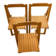 Wooden folding chair