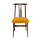 Beech chair with ochre boucle upholstery in mid-century style, Mr. Zielinski, Europe, 1960s.