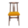 Beech chair with ochre boucle upholstery in mid-century style, Mr. Zielinski, Europe, 1960s.
