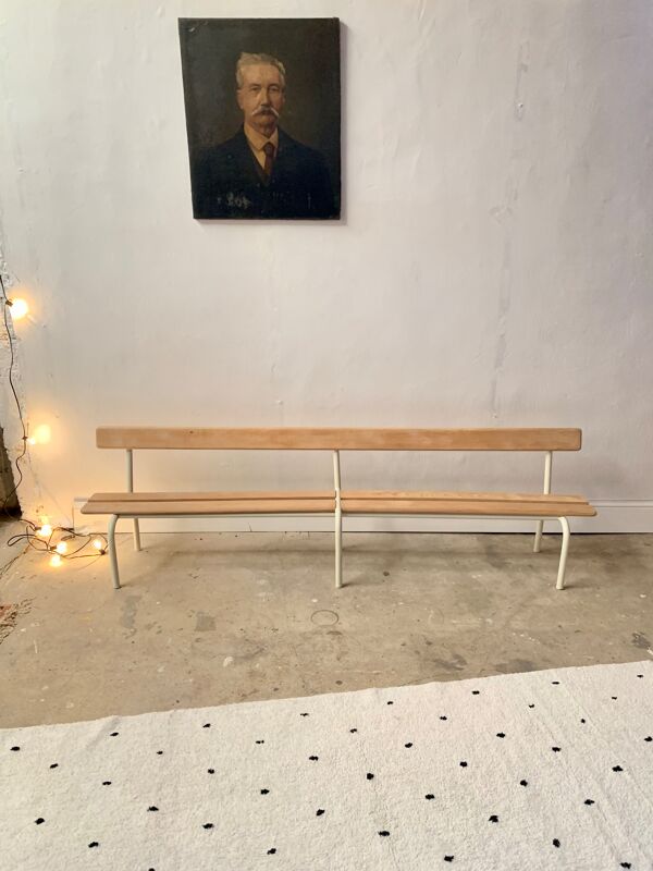 Banc d'école vintage