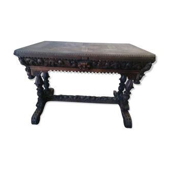 Old sculpted table