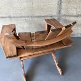 2000s pine Adirondack armchair