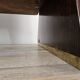 Art Deco executive desk in exotic wood, glass, and brass.