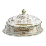 Old Moustiers Style Earthenware Lion Soup Tureen