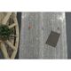 1970s Turkish Oushak handmade wool cotton gray runner 111x352