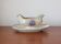 U&C Sarreguemines "Féria" iron clay sauce boat