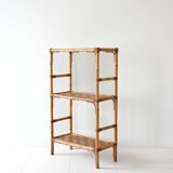 Vintage bamboo bookcase