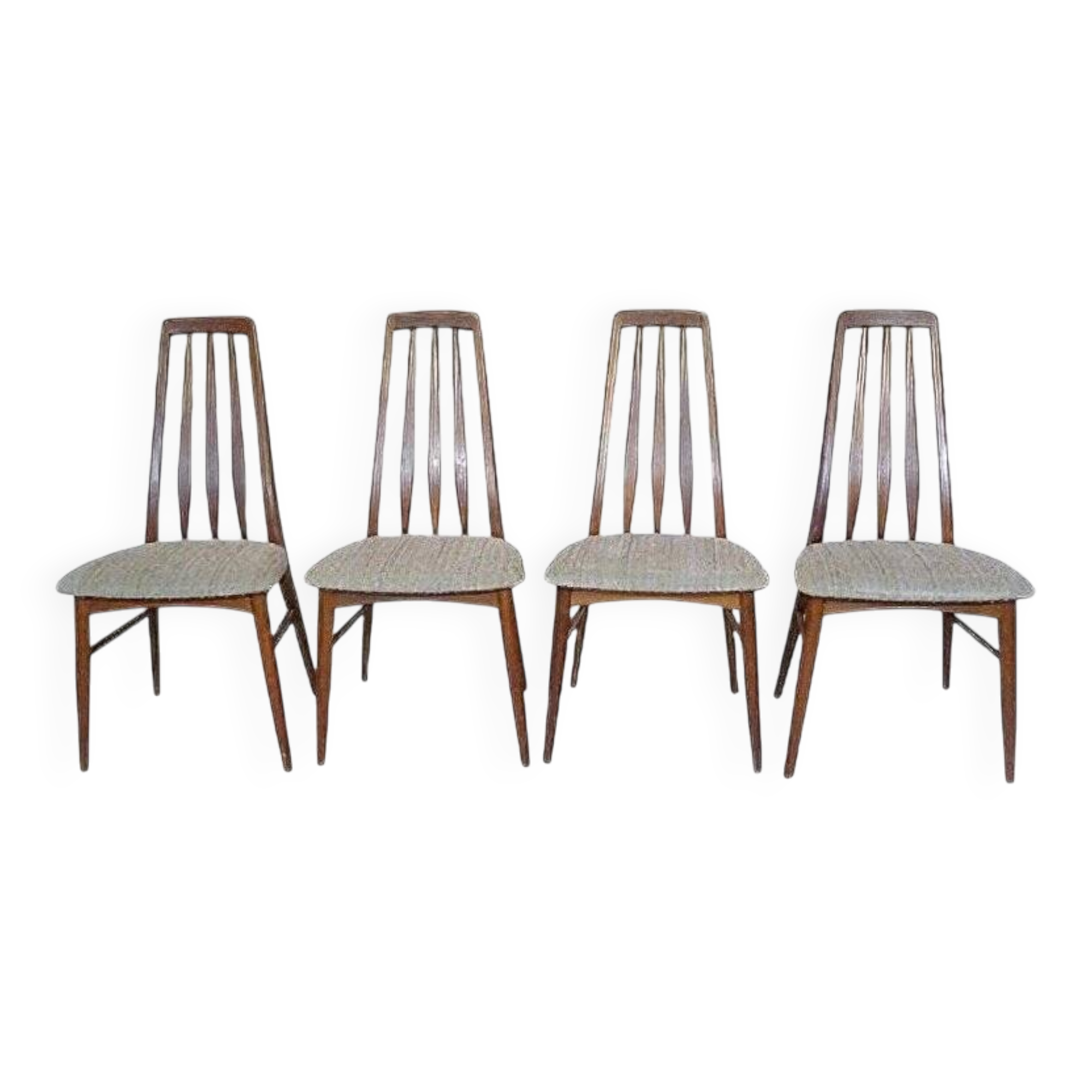 Eva teak chairs from Koefoed Møbelfabrik, set of 4