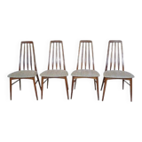 Eva teak chairs from Koefoed Møbelfabrik, set of 4