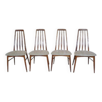 Eva teak chairs from Koefoed Møbelfabrik, set of 4