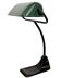 Vintage Green Enamel Bank Lamp from BUR, 1930s