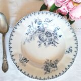 Antique earthenware soup plates