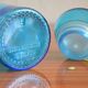 Blue glass apothecary pot