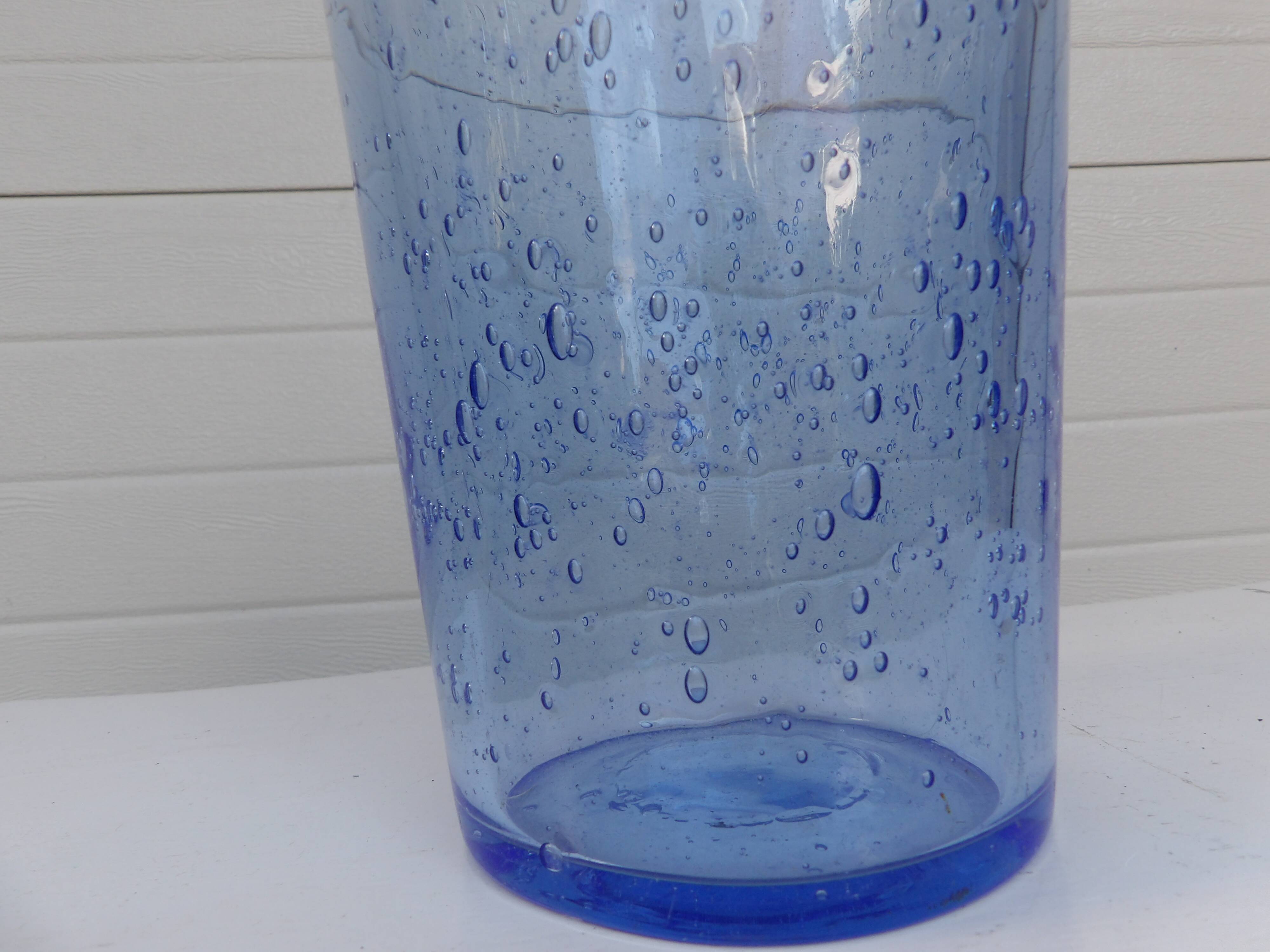 bubble glass vase