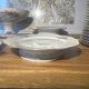 Set of flowered porcelain tableware