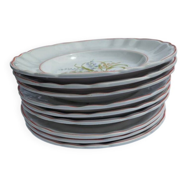 6 assiettes creuses – Faianças Capôa – vintage portugais