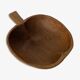 Scandinavian fruit bowl apple in teak