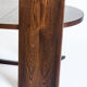 Vintage elm wood table with two extensions, France 1970