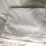 Monogram cotton sheet