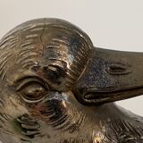 Italian ice bucket, brass duck by Mauro Manetti