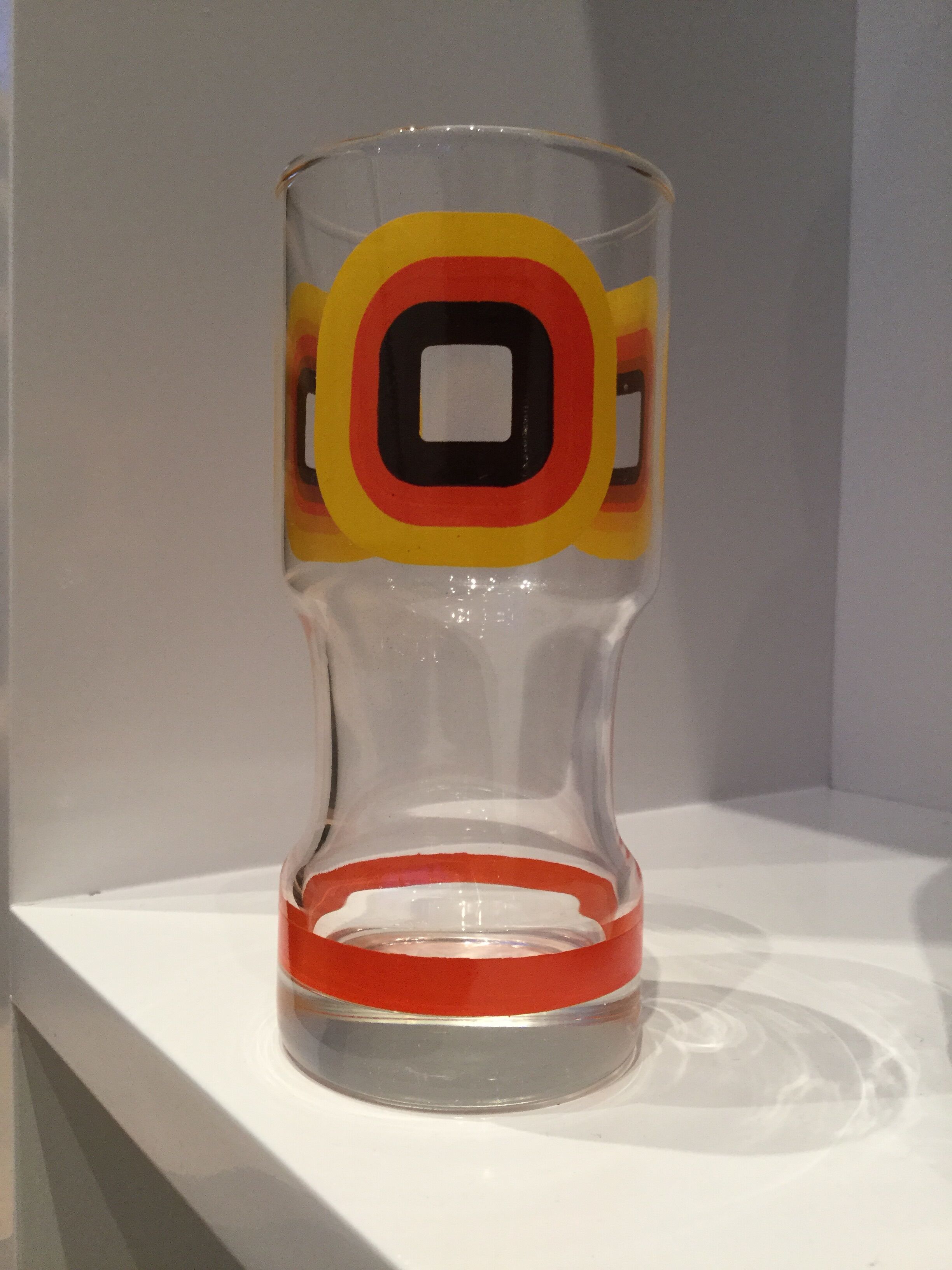 Vintage orange ade glasses 1970