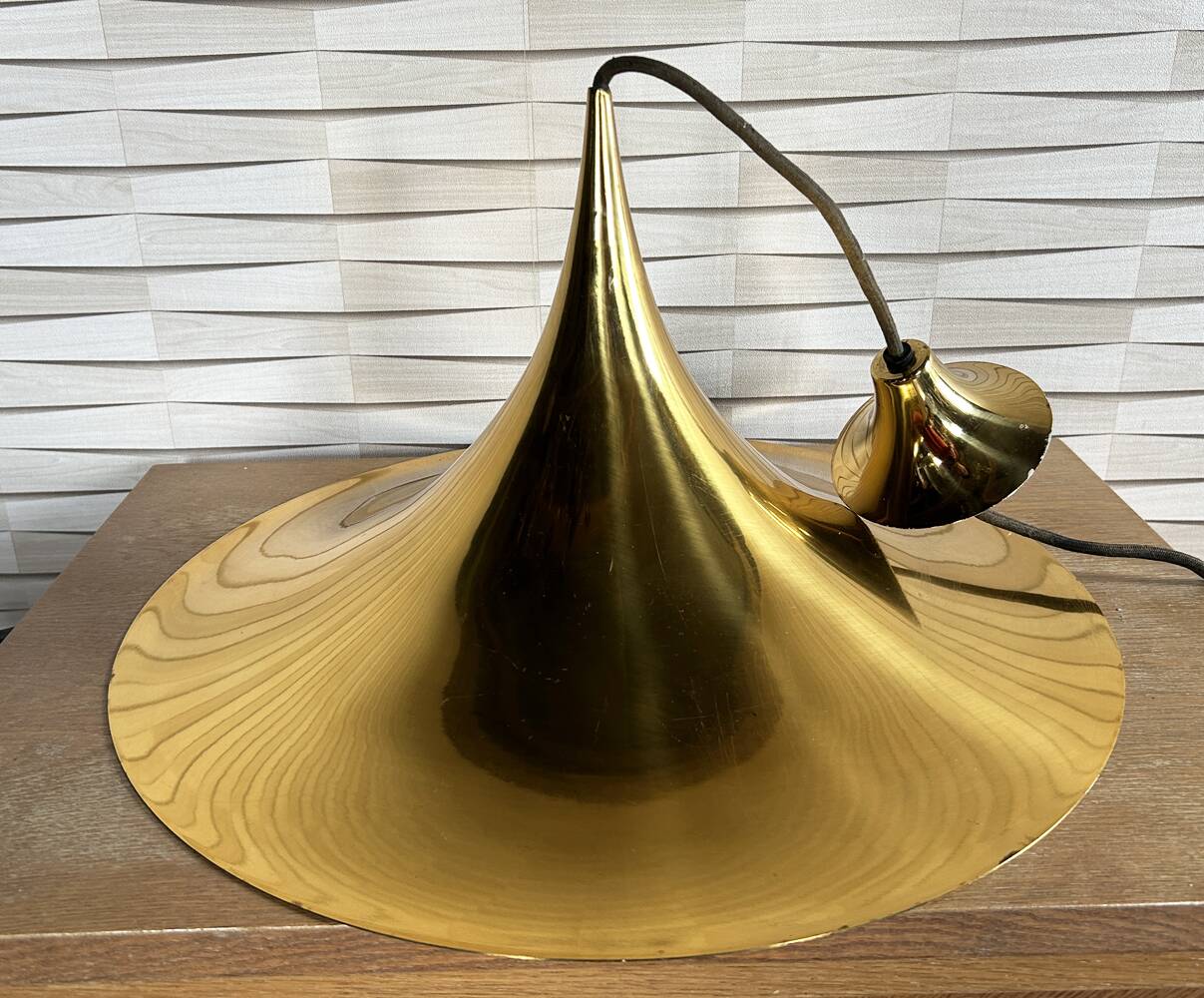 "Semi" pendant lamp by Claus Bonderup & Torsten Thorup by Fog & Morup, vintage, Denmark, year 1968.