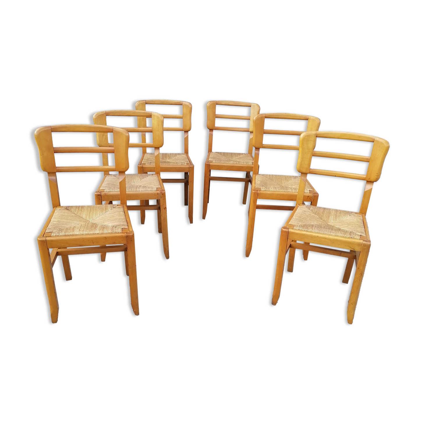 6 vintage chairs 1950