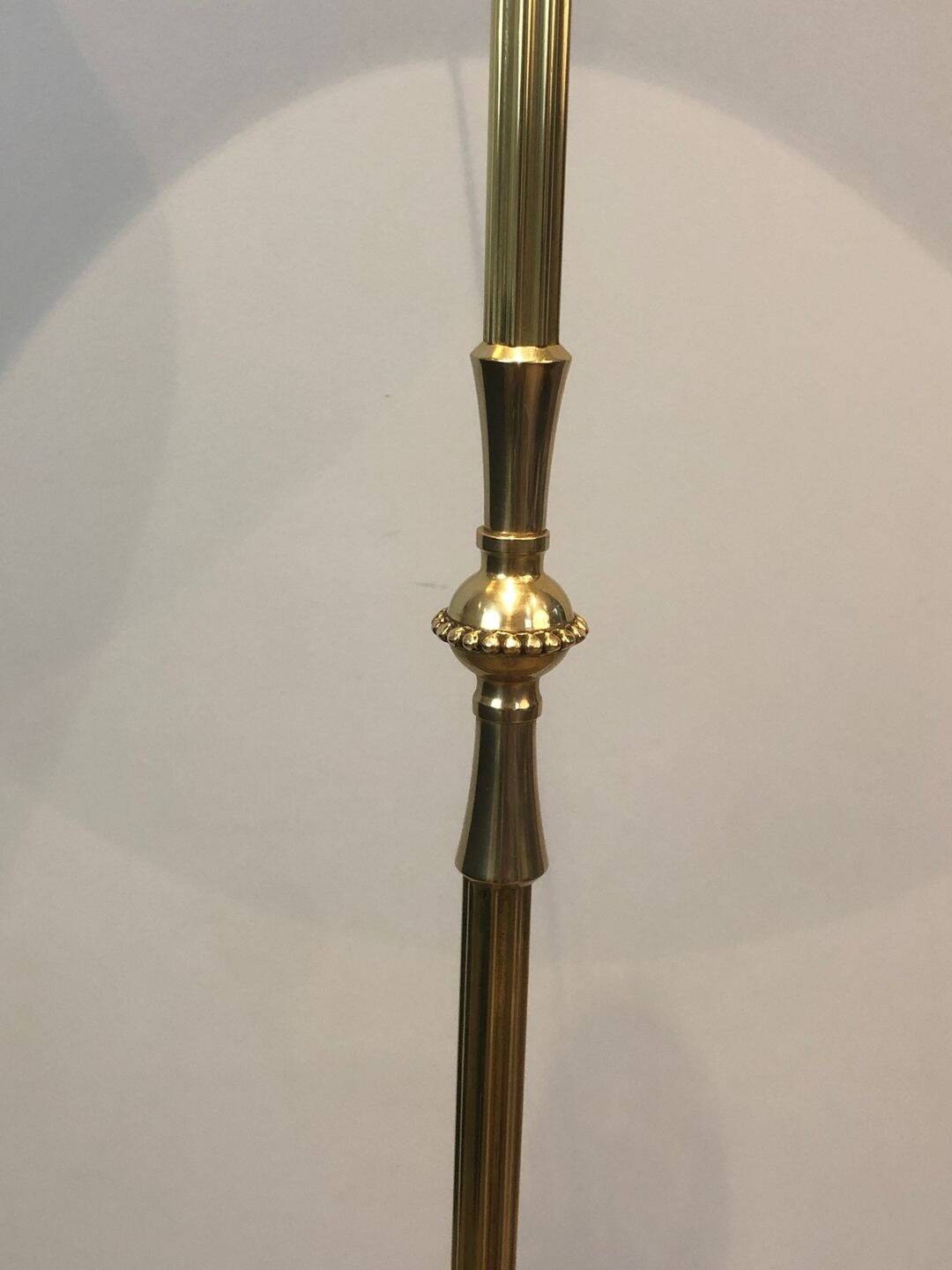 Neoclassical Brass Floor Lamp, in the Style of Maison Jansen