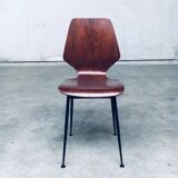 Mid-Century Modern Plywood Side Chairs attributed to Carlo Ratti for Legni Curvati, Italy, 1950s, Set of 3