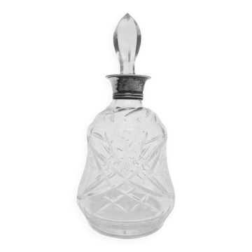 Art Deco crystal silver carafe, Denmark, 1930s