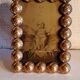 Art deco photo frame in gilded bronze and gilded brass