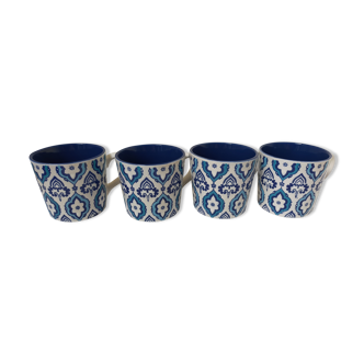 set of 4 cups Blue Tognana