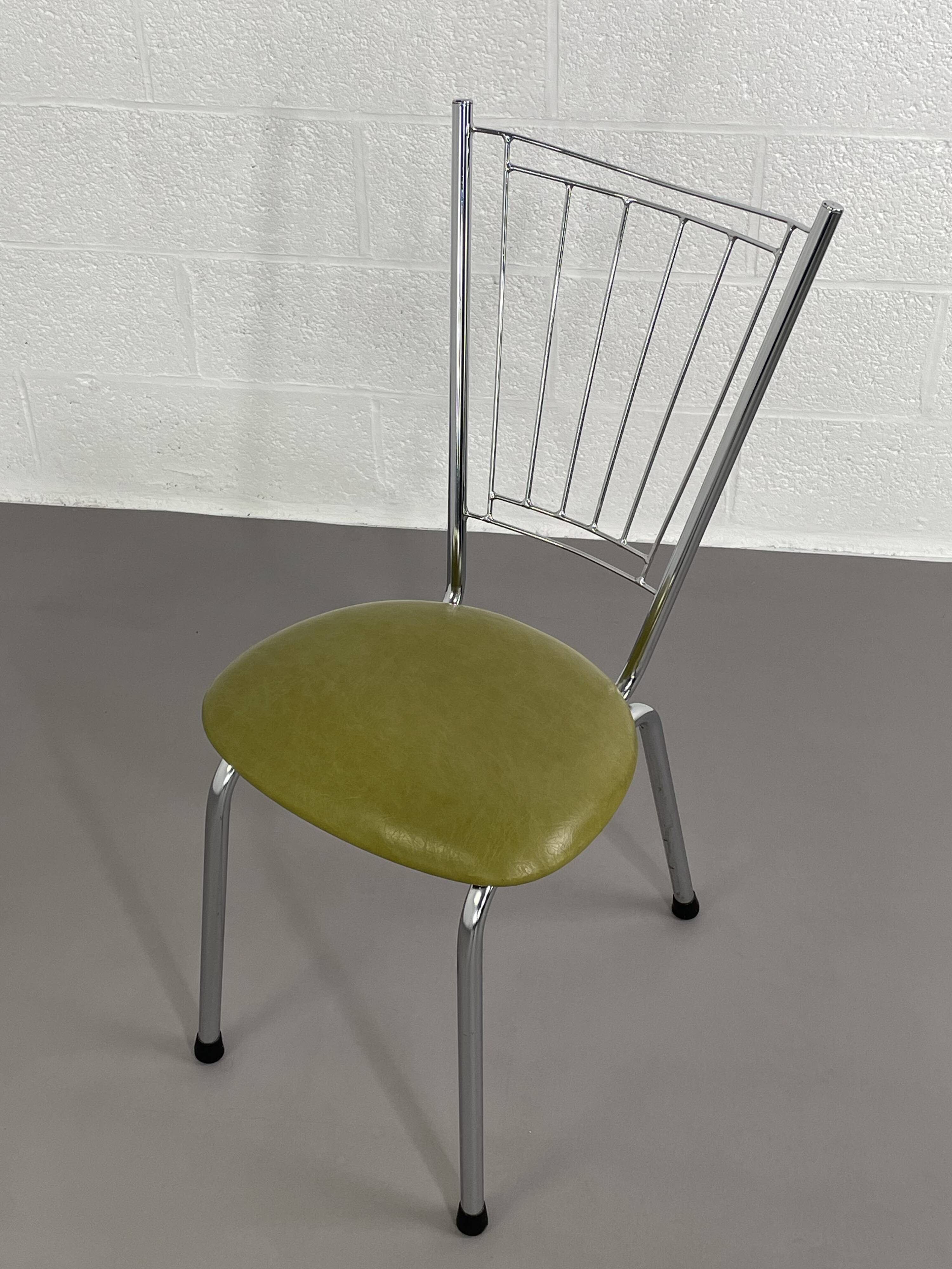 Vintage chrome metal chair