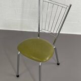 Vintage chrome metal chair