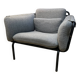 Stellar Works Valet Club Chair in Light Grey Premium Fabric