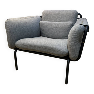Fauteuil Valet Club Stellar Works en tissu premium gris clair