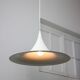 Danish White Trumpet Pendant Lamp by Claus Bonderup & Torsten Thorup