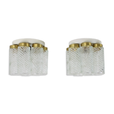 Pair of Midcentury Ceiling Lamps,Napako, 1970s