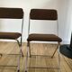 Pair of folding chairs eyrel made in france 1970s