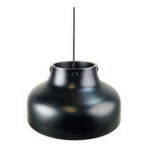 Mid-Century Modern Danish Black Jumbo Pendant Lamp by Uniline for Nordisk Solar, 1960s