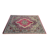 Rectangular rug, floral patterns