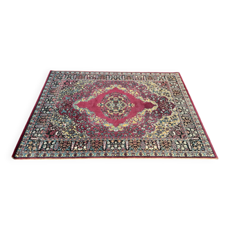 Tapis rectangulaire, motifs floraux