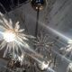 Profili studio chandelier gold plated and Swarovski crystal