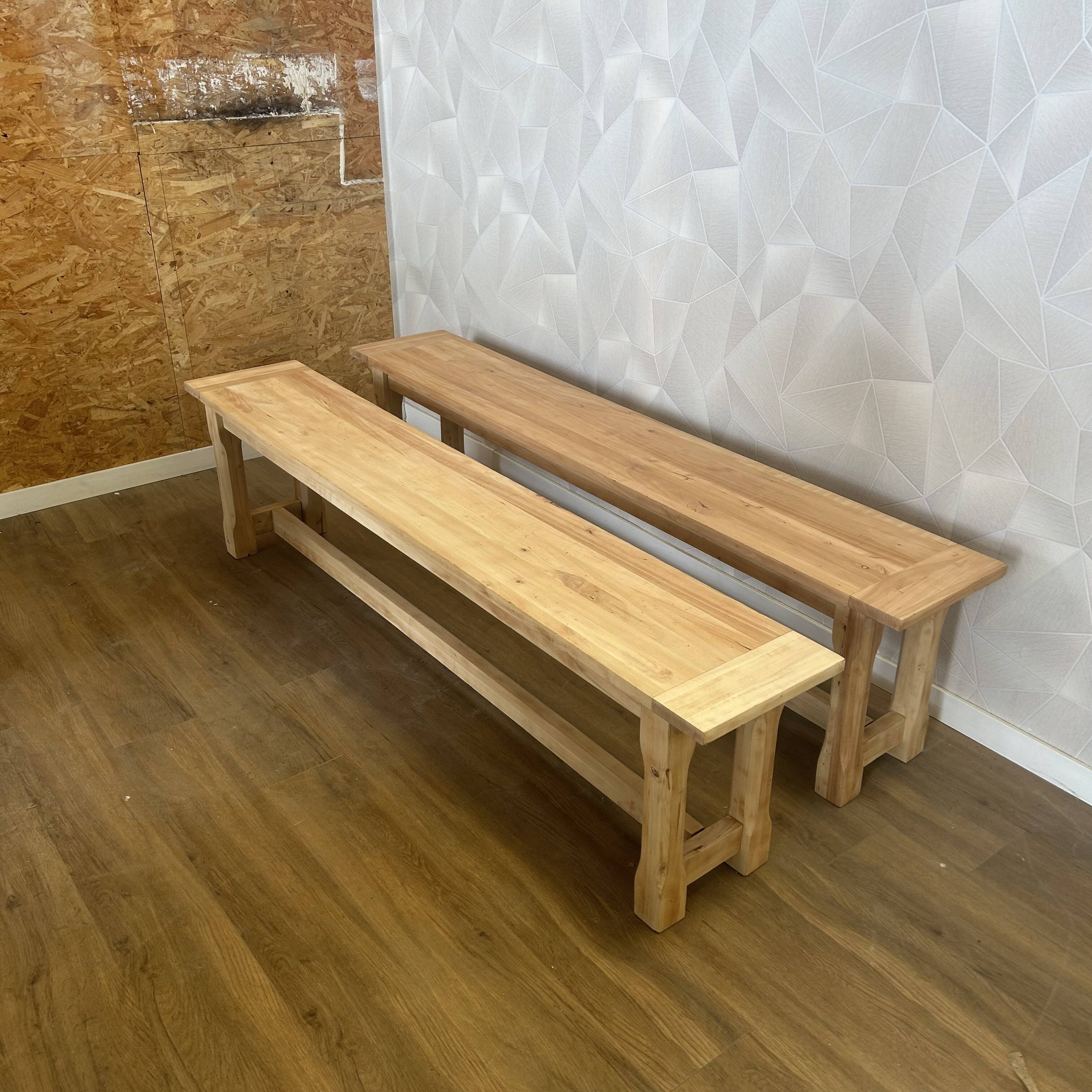 Pair of farm benches