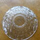 Dish and 6 duralex plates in vintage transparent glass 1970
