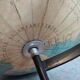 Old terrestrial globe world map Taride metal feet