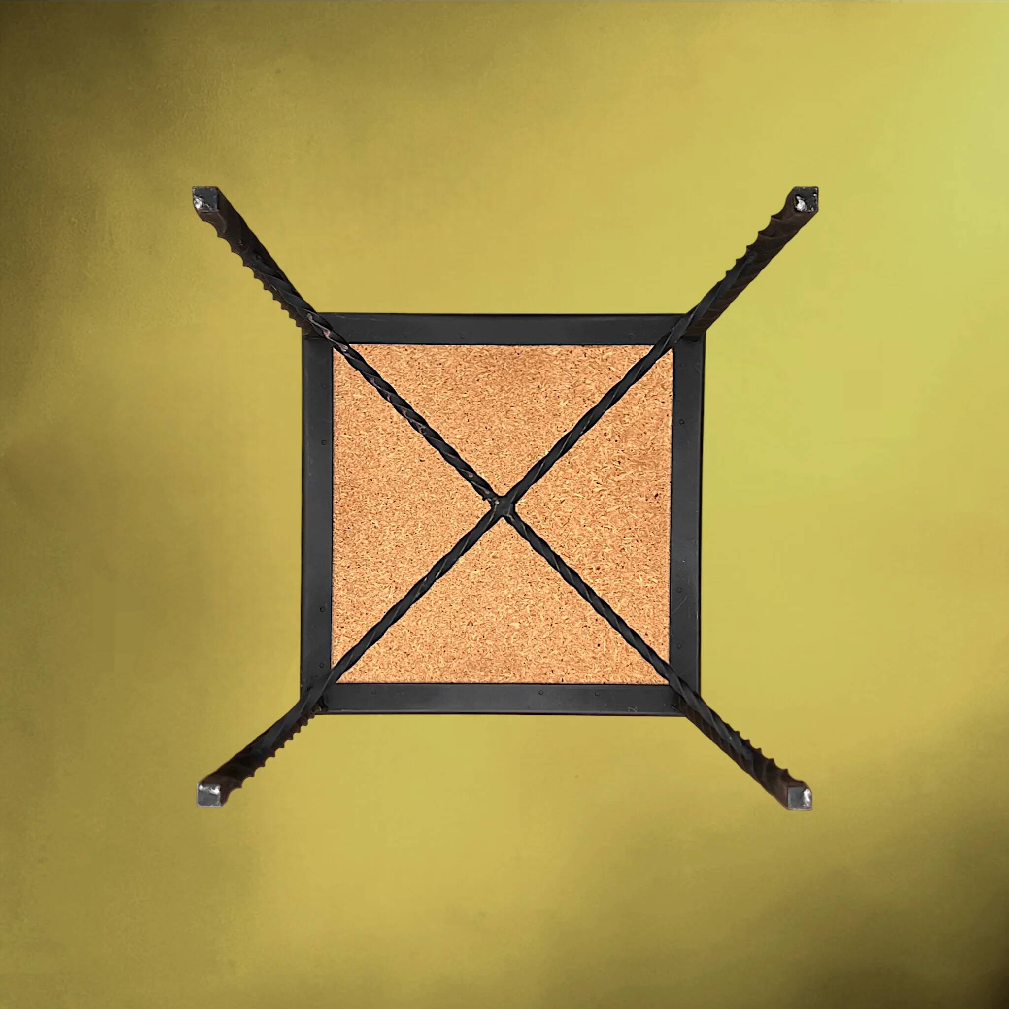 Occasional table in wrought iron and ceramic – 1960s-1970s